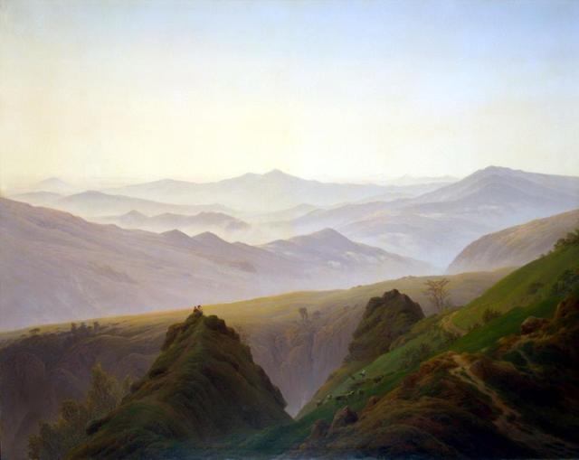 friedrich, morning in the mountains