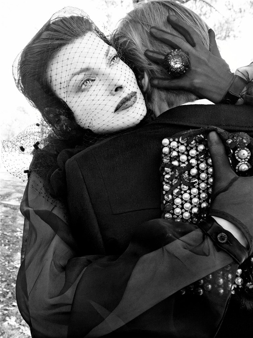 “Silent”. Linda Evangelista by Steven Meisel
