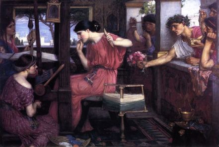 Penelope and the Suitors; 1912; John William Waterhouse
