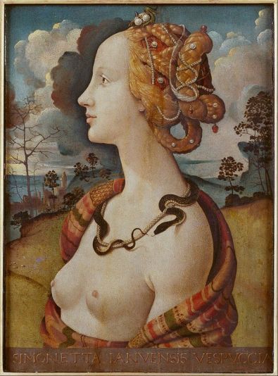 Piero di Cosimo  Ritratto di Simonetta Vespucci c.1490) Musée Condé in Chantilly, France.