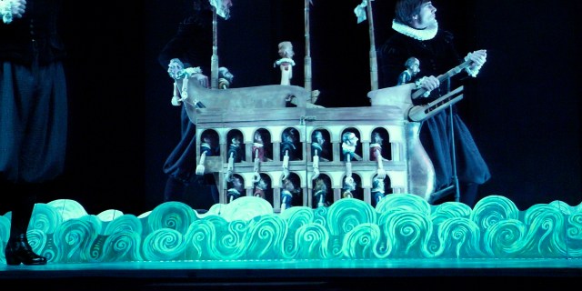 14 December, 2005. Madrid (Spain) Dress rehearsal in the Pavon theater of the play 'Viaje del Parnaso' ('Parnaso trip') of Miguel de Cervantes with the performance of the Classical Theater Company and the direction of Eduardo Vasco. (Photo by Quim Llenas/Cover/Getty Images)