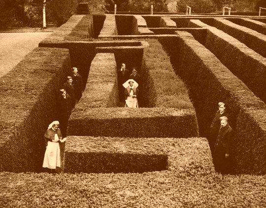 laberinto-de-hedge-en-hertfordshire-inglaterra-1940